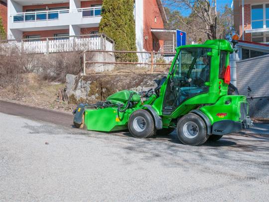 Avant® front loaders - collecting broom UK Avant sales