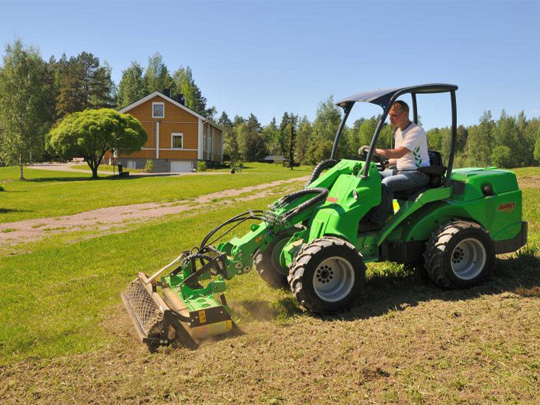 Avant® front loaders - rotary harrow UK Avant sales