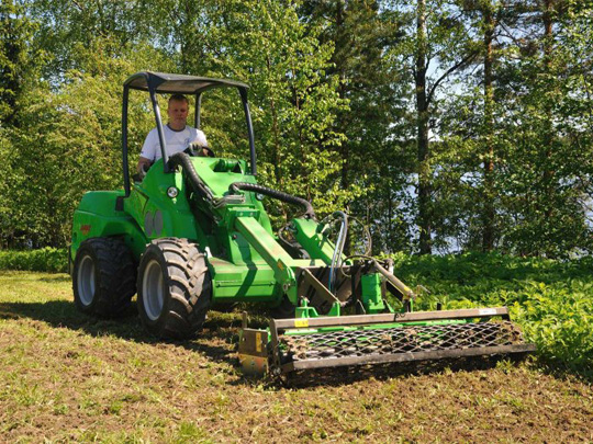 Avant® front loaders - rotary harrow UK Avant sales