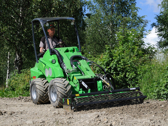 Avant® front loaders - rotary harrow UK Avant sales