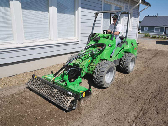 Avant® front loaders - rotary harrow UK Avant sales