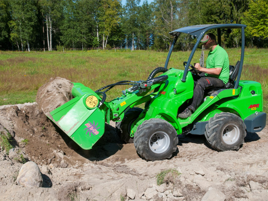 Avant® front loaders - screening bucket UK Avant sales