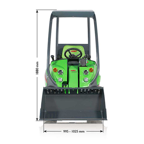 Avant 200 Series loader size